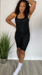 Feel the Vibes |  black romper